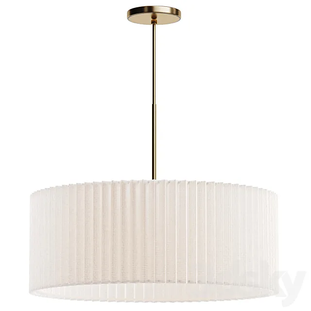 Short Drum Pendant 3D Model