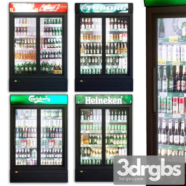 Showcase 003. refrigerator 3D Model Download