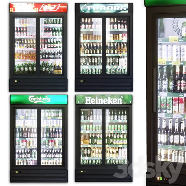 Showcase 003. Refrigerator 3D Model