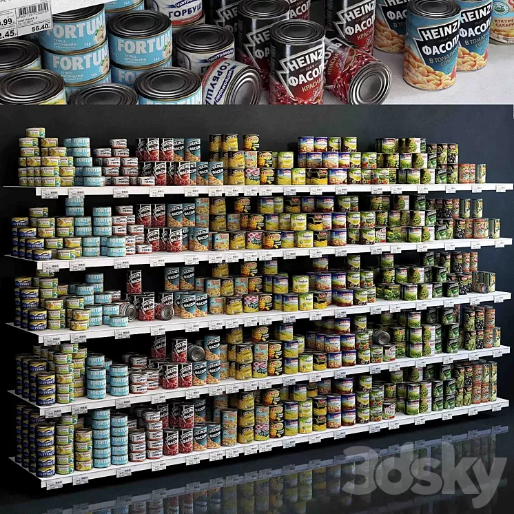 Showcase 004. Canned Food 3D Model