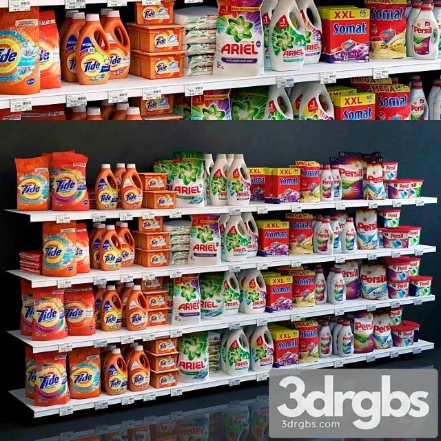 Showcase 009 Washing Powder 3D Model Download