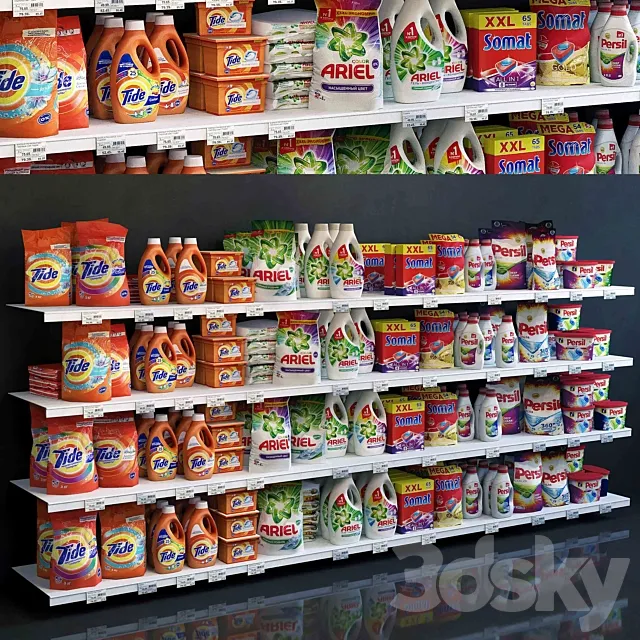 Showcase 009. Washing powder 3D Model