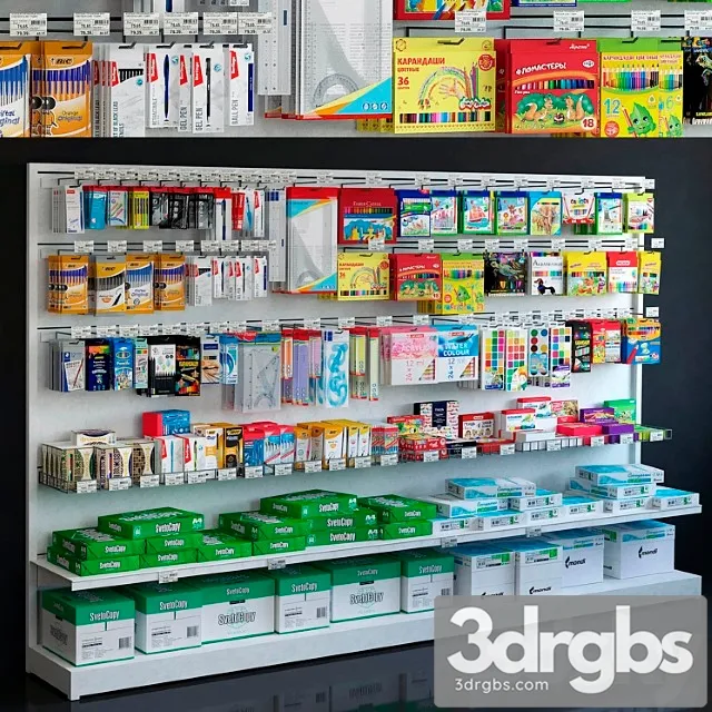 Showcase 034 Stationery 3D Model Download