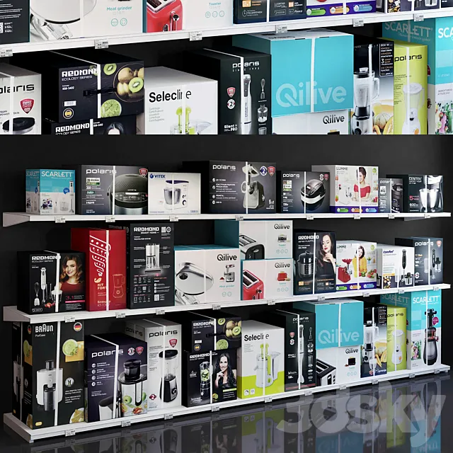 Showcase 035 Household appliances 3D Model