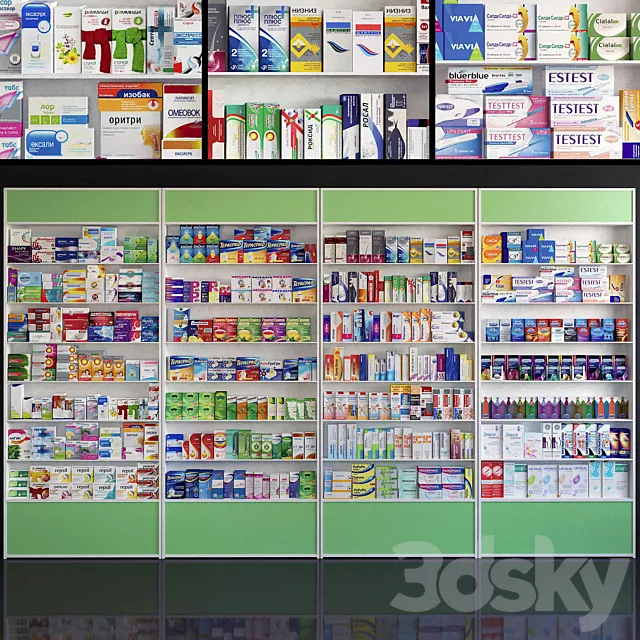 Showcase 037 Pharmacy 3D Model