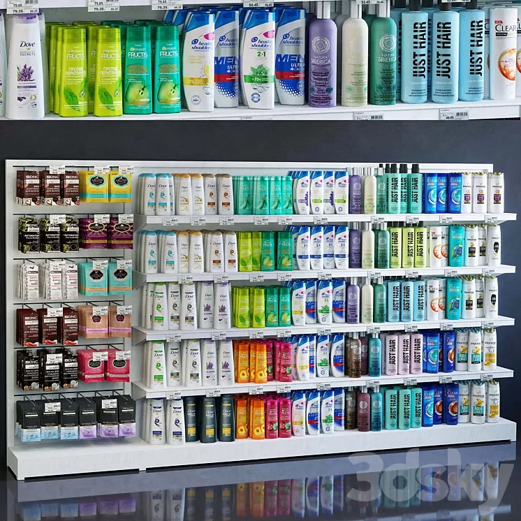 Showcase 044 Shampoos 3D Model