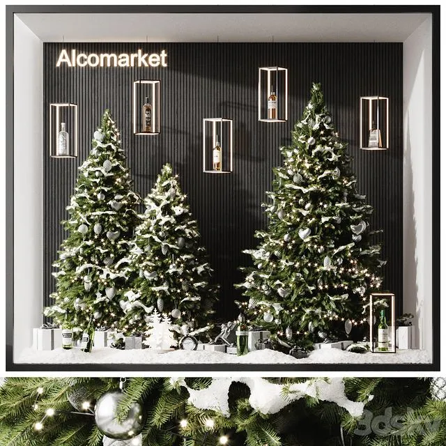 Showcase Alkomarket 3D Model