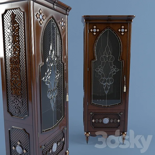 Showcase-foam in Oriental style 3D Model