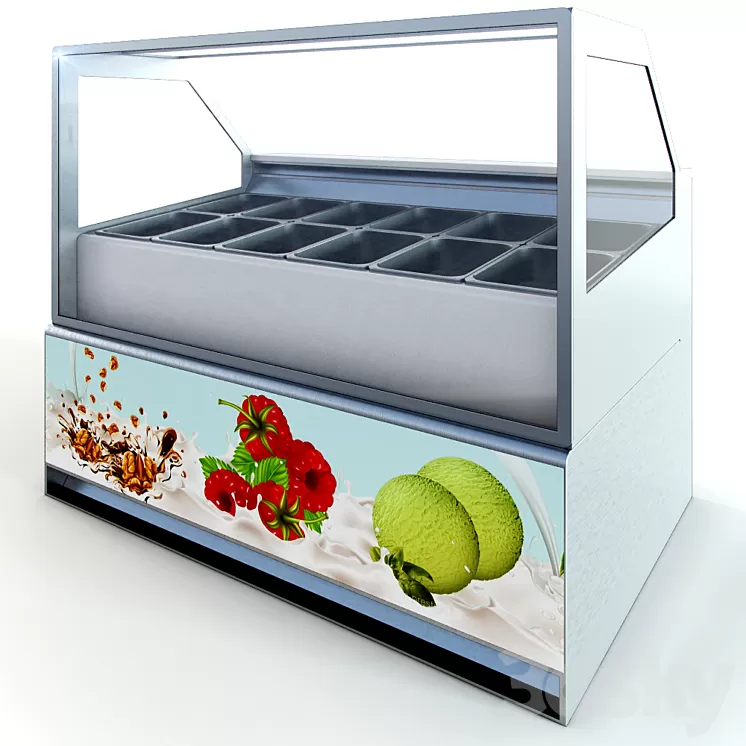 Showcase for ice cream Limosa 3D Model
