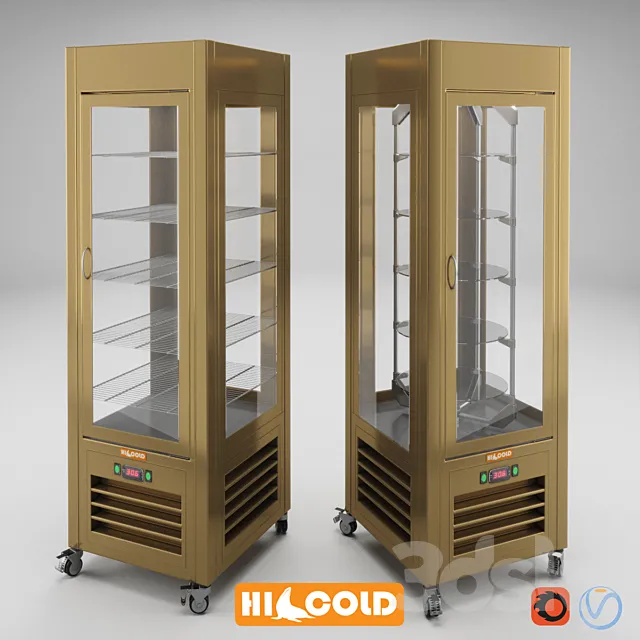 Showcase pastry vertical vertical to the rotation HICOLD VRC 350 the VRC 350 R VRC 350 Bz VRC 350 R-Bz 3D Model