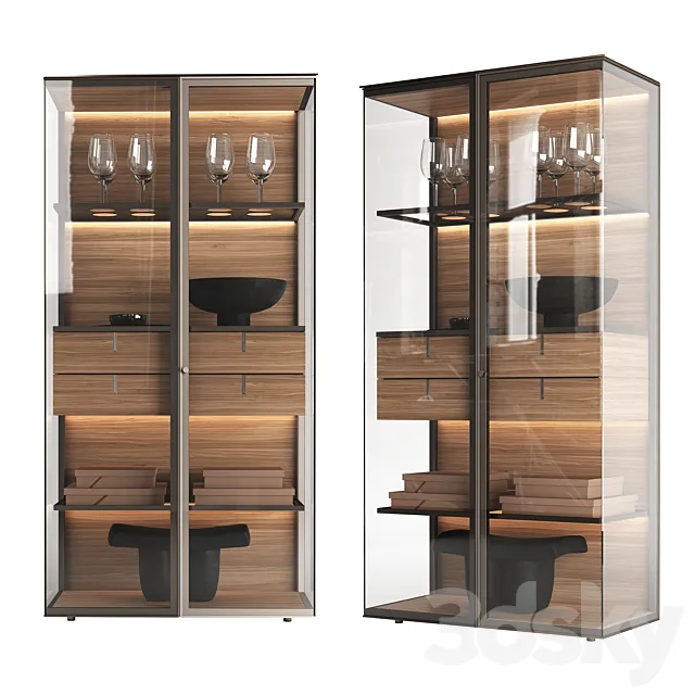 Showcase Rimadesio Aliante 3D Model Showcase Rimadesio Aliante 3D Model