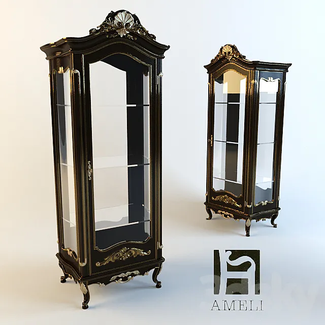 Showcases Ameli Tiffany 3DModel Showcases Ameli Tiffany 3DModel