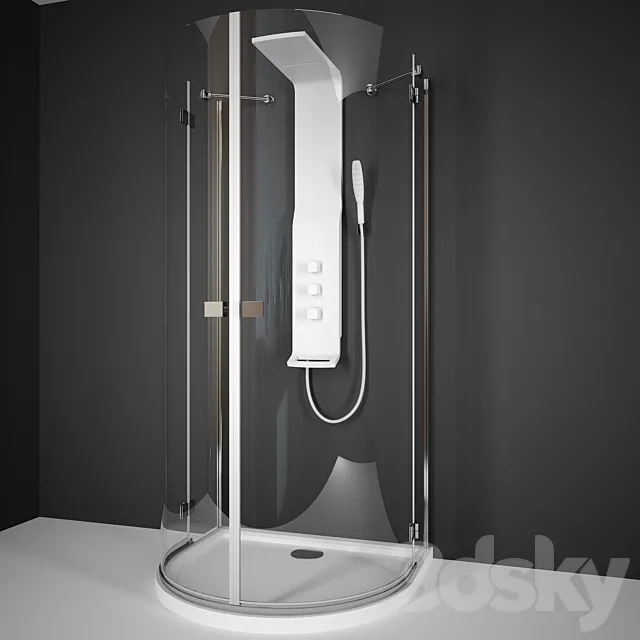 Shower Almatea P 3D Model Shower Almatea P 3D Model