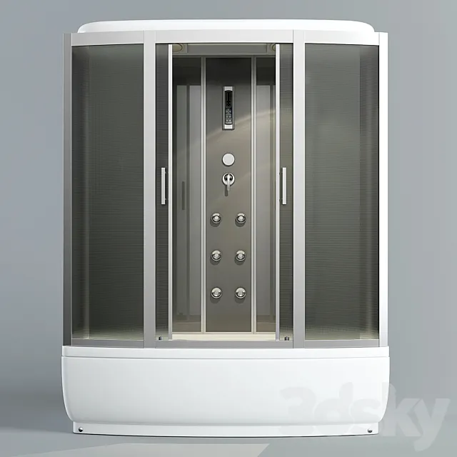 Shower cabin ARCUS AS-126 3D Model Shower cabin ARCUS AS-126 3D Model