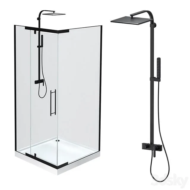 Shower cabin Devit Comfort FEN2123 3D Model