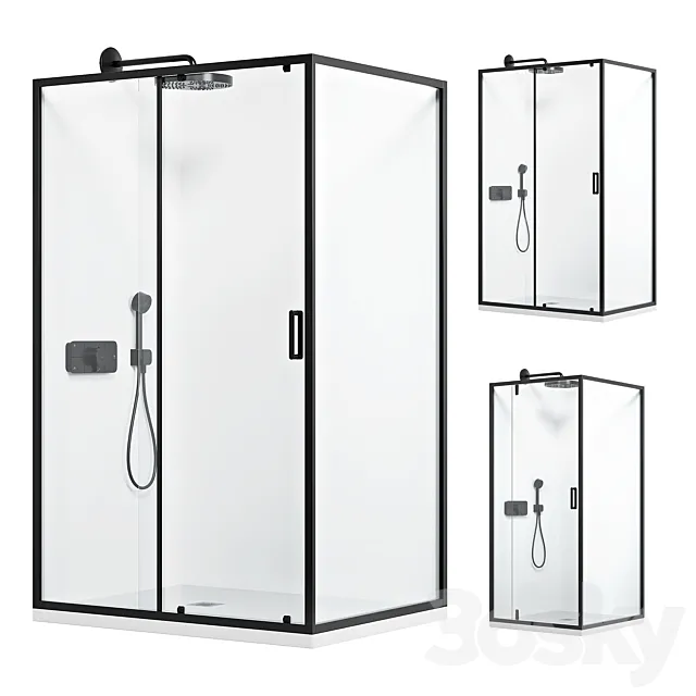 Shower cabin Niagara Nova (120×90; 120×80; 90x90cm) 3DModel