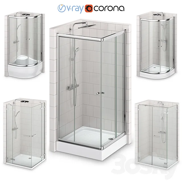 Shower cabins Radaway CLASSIC 3D Model