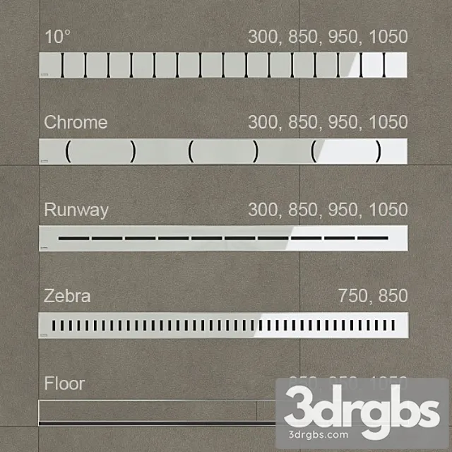 Shower Channels Rawak 3D Model Download