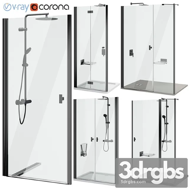 Shower doors radaway nes 8 black set 140 Shower doors radaway nes 8 black set 140