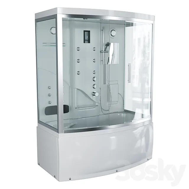 Shower enclosure BandHours Pronto 170×100 3D Model