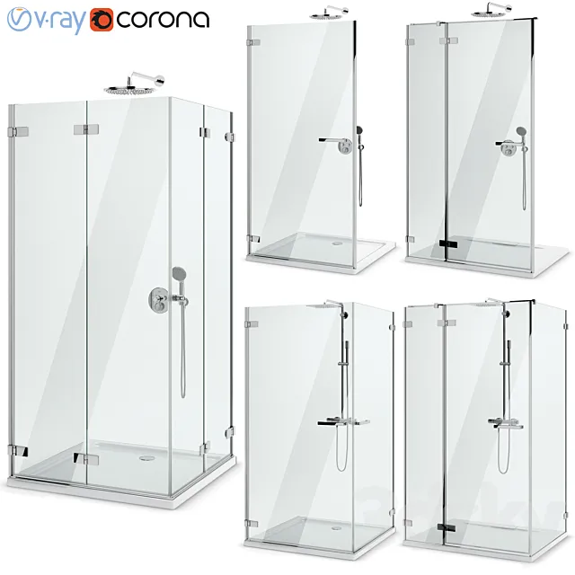 Shower enclosures and doors Radaway | Arta set 101 3D Model