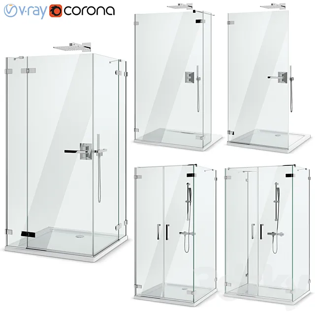Shower enclosures and doors Radaway | Arta set 99 3D Model