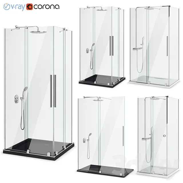 Shower enclosures Radaway | Furo set 116 3D Model