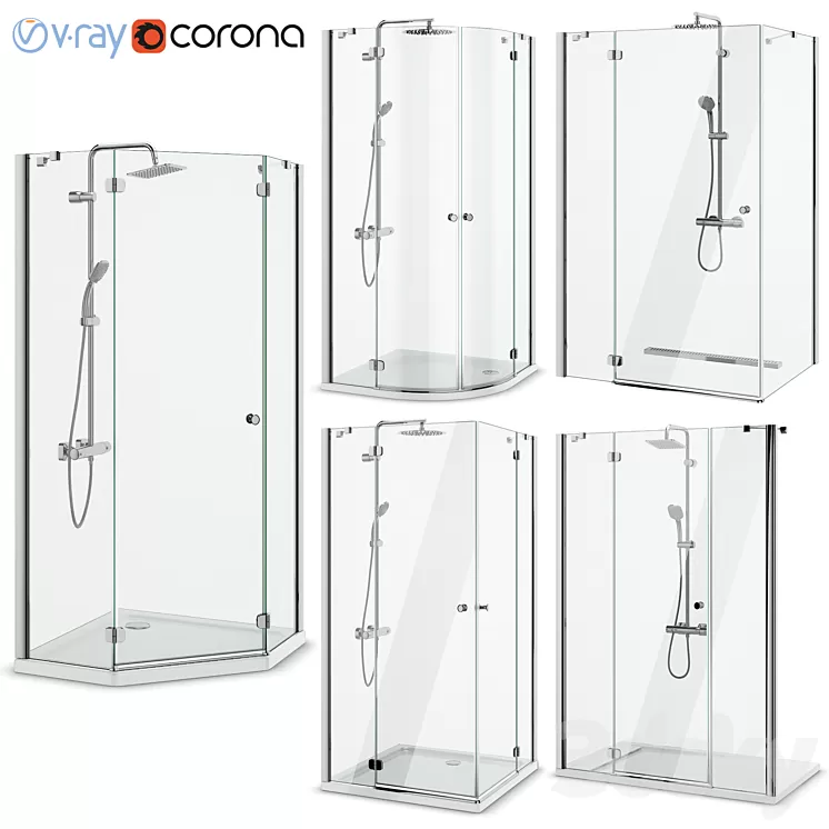 Shower enclosures Radaway | Torrenta 3D Model