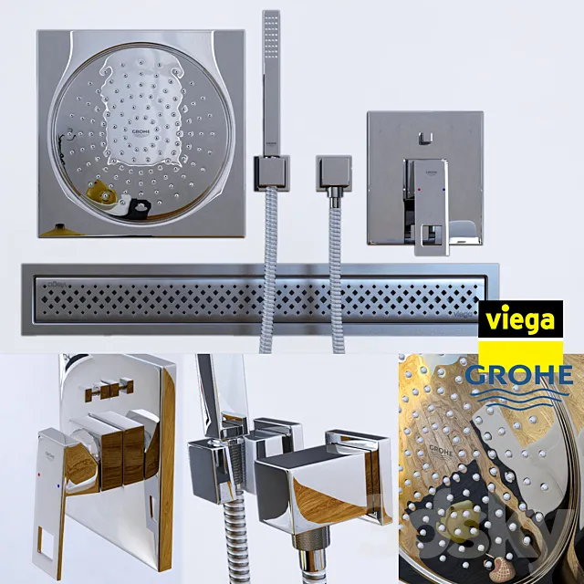 Shower mixer GROHE Euphoria Cube 3DModel