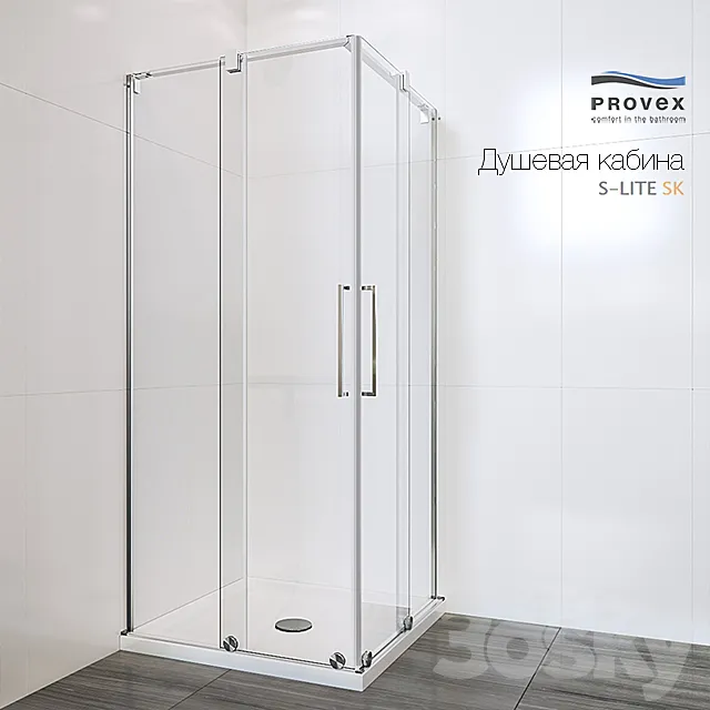 Shower PROVEX S-Lite SK 3DModel Shower PROVEX S-Lite SK 3DModel