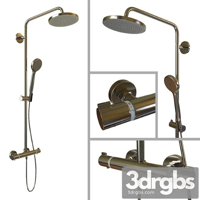 Shower Rack Hansgrohe Croma 160 Showerpipe 3D Model Download