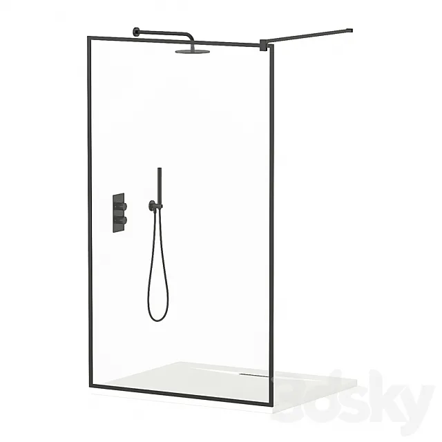 Shower screen RADAWAY 3D Model