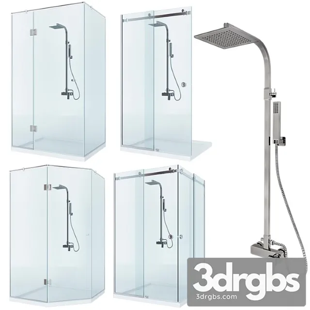 Shower Set 2 1 3D Model Download