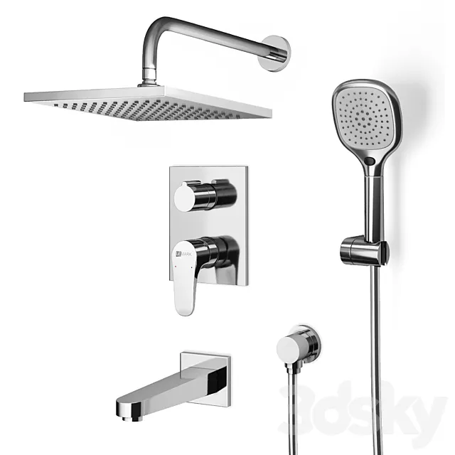 Shower set Lemark Shift 3DModel