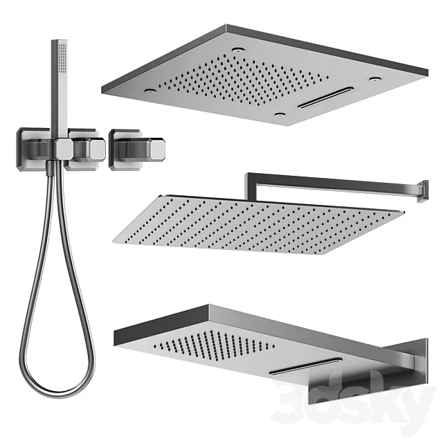 Shower set VIVA LUSSO SPRING (part2) 3DModel