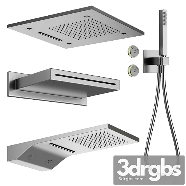 Shower Set Ziva Lusso Spring Part 1 3D Model Download