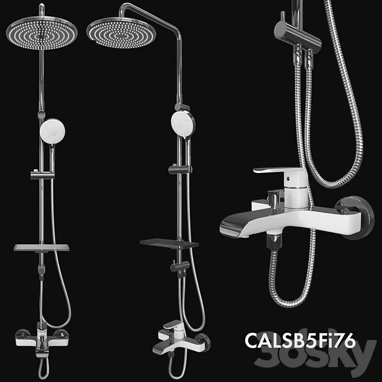 Shower system Iddis Calipso 3D Model