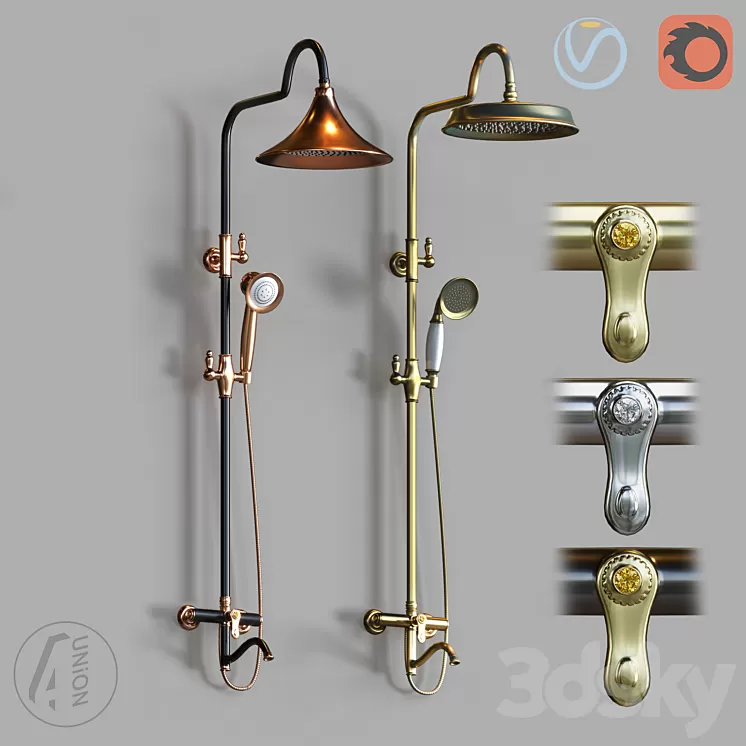 shower system SHR-0024 3D Model