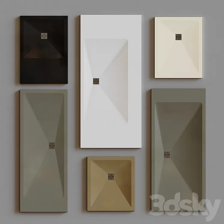 Shower trays PIANO (DISENIA) 3D Model