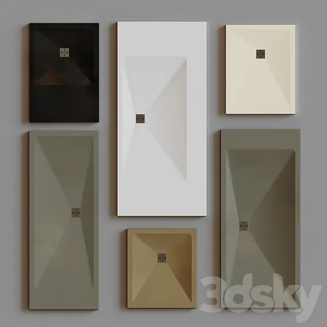 Shower trays PIANO (DISENIA) 3DModel