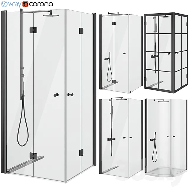 Showers Svedbergs set 85 3DModel