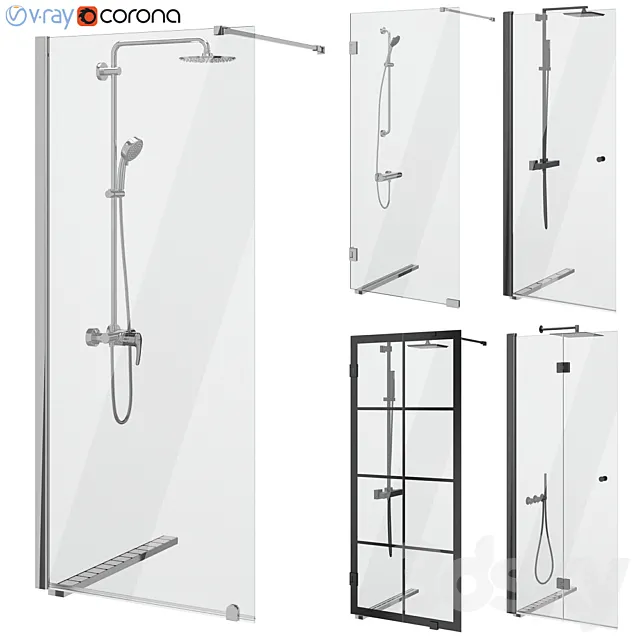 Showers Svedbergs set 86 3D Model