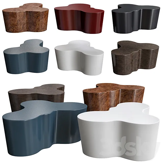 Showtime Orgo Cocktail Table By Oggetti Luce 3D Model