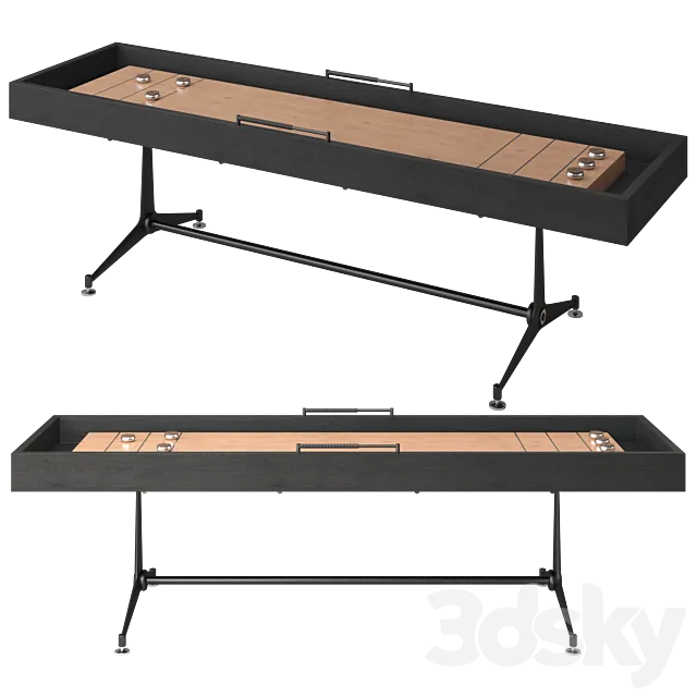 Shuffleboard Table 3D Model