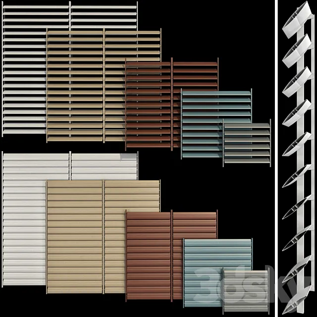 Shutter for windows and doors 3D Model