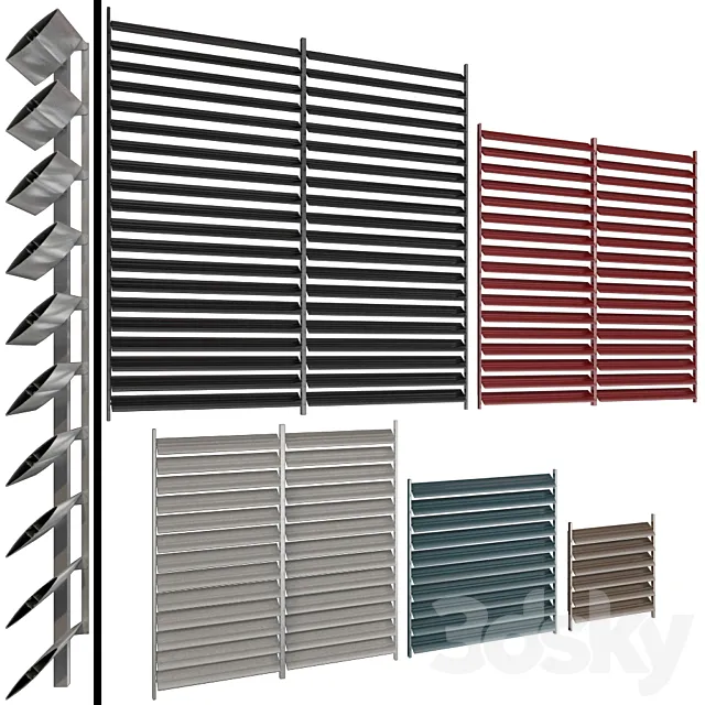 Shutter for windows and doors 3D Model