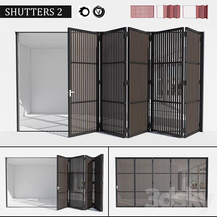 Shutters 2 3D Model