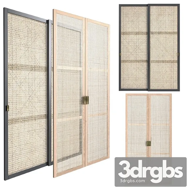 Shutters Door 3 3D Model Download