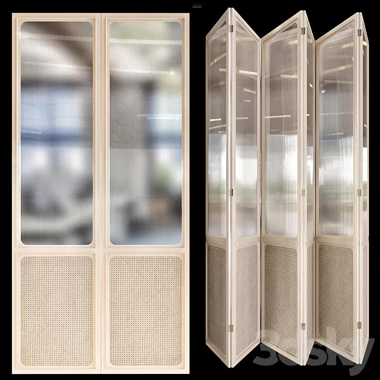 Shutters door 3D Model