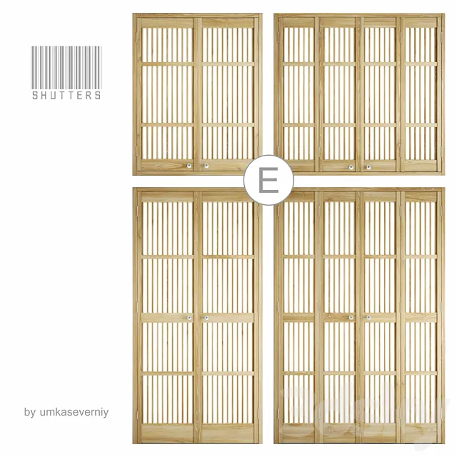 shutters Ⓔ 3D Model